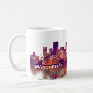 Manchester England Skyline Coffee Mug