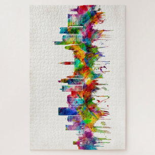 Manchester England Skyline Jigsaw Puzzle