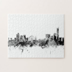 Manchester England Skyline Jigsaw Puzzle