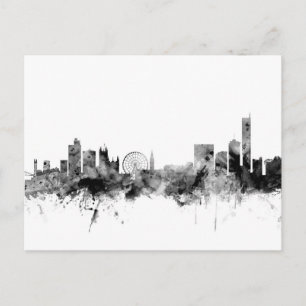 Manchester England Skyline Postcard