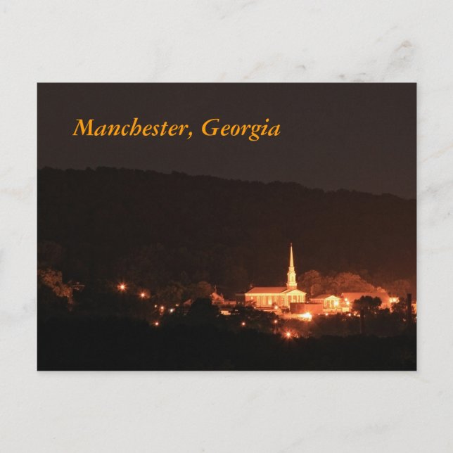 Manchester, Georgia Postcard (Front)
