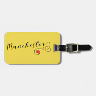 Manchester Heart Luggage Tag Template