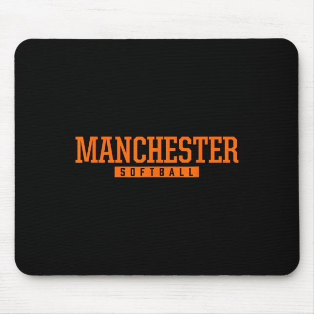 Manchester High School Softll  Mouse Mat (Front)