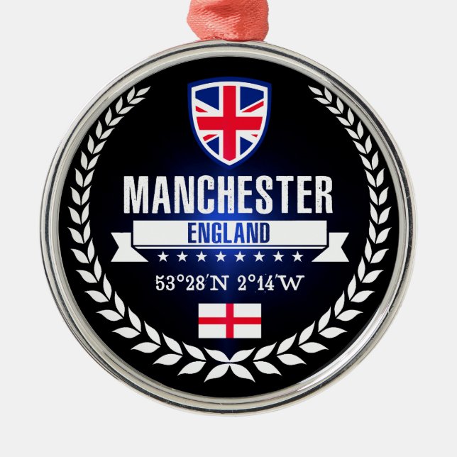 Manchester Metal Tree Decoration (Front)