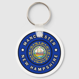Manchester New Hampshire Key Ring