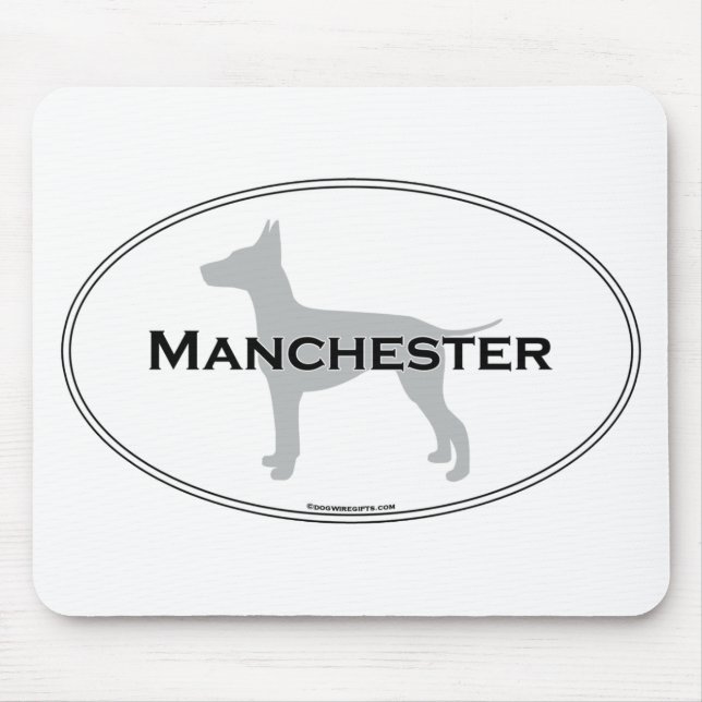 Manchester Oval Mouse Mat (Front)