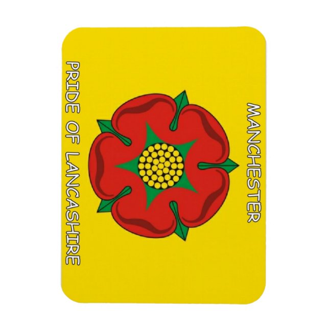 Manchester - Pride of Lancashire Fridge Magnet (Vertical)
