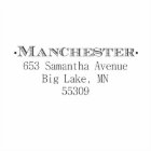 Manchester Self Inking Return Address Stamp