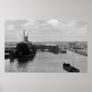 Manchester Ship Canal, c.1910 Poster