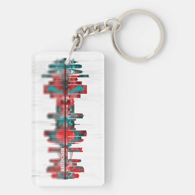 Manchester Skyline Key Ring (Back)