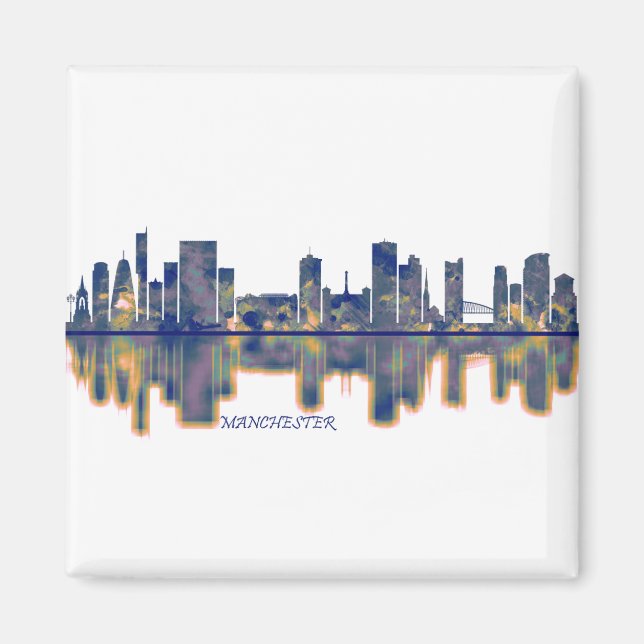 Manchester Skyline Magnet (Front)