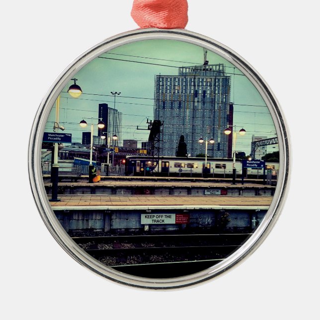 Manchester station view metal tree decoration (Front)