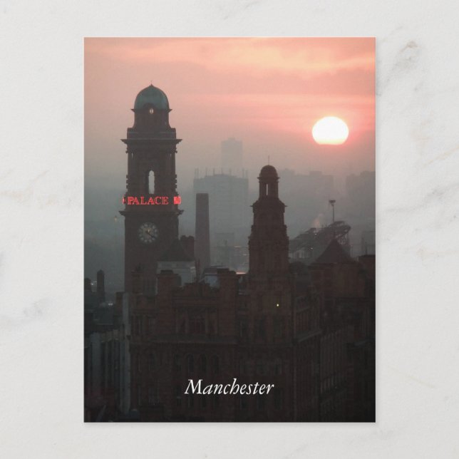 Manchester Sunset Postcard (Front)