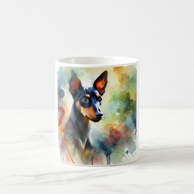 Manchester terrier 071024AREF113 - Watercolor Coffee Mug (Center)