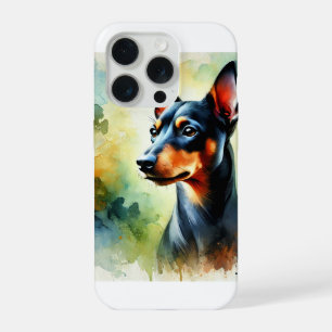 Manchester Terrier 220924AREF108 - Watercolor iPhone 15 Pro Case