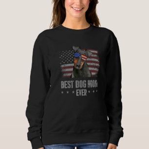Manchester Terrier Best Dog Mum Ever Retro Usa Ame Sweatshirt