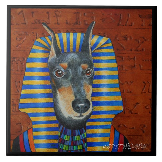 Manchester Terrier Ceramic Tile (Front)