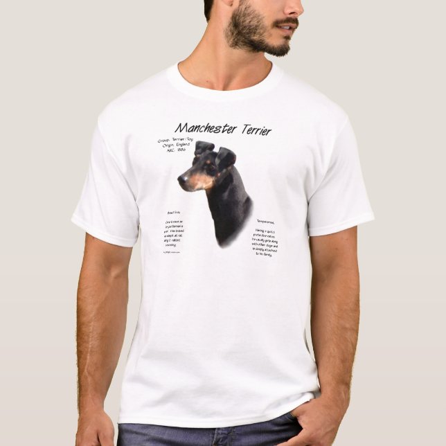 Manchester Terrier History Design T-Shirt (Front)