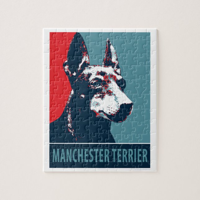 Manchester Terrier Hope Parody Political Poster Jigsaw Puzzle (Vertical)