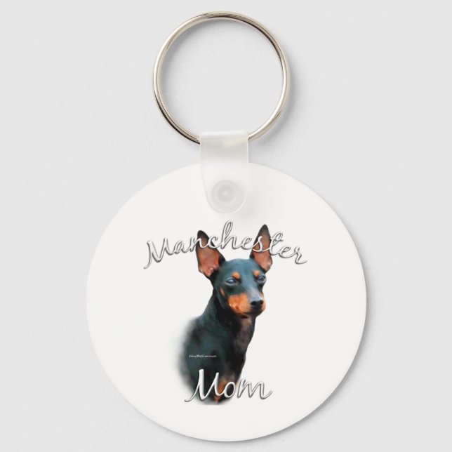 Manchester Terrier Mum 2 Key Ring (Front)