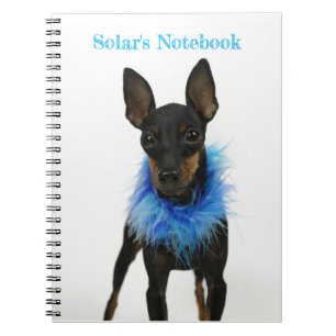 Manchester Terrier Notebook Blue