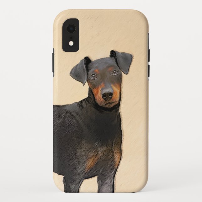 Manchester Terrier Painting Original Animal Art Case-Mate iPhone Case (Back)