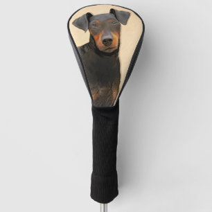 Manchester Terrier Painting Original Animal Art Golf Head Cover