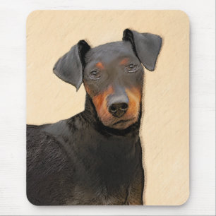 Manchester Terrier Painting Original Animal Art Mouse Mat