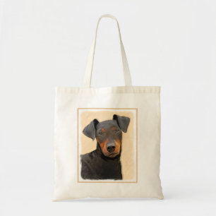 Manchester Terrier Painting Original Animal Art Tote Bag