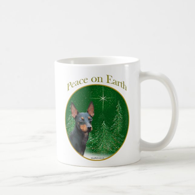 Manchester Terrier Peace Coffee Mug (Right)