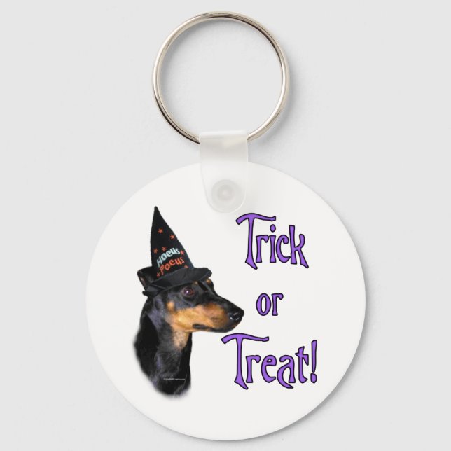 Manchester Terrier Trick Key Ring (Front)