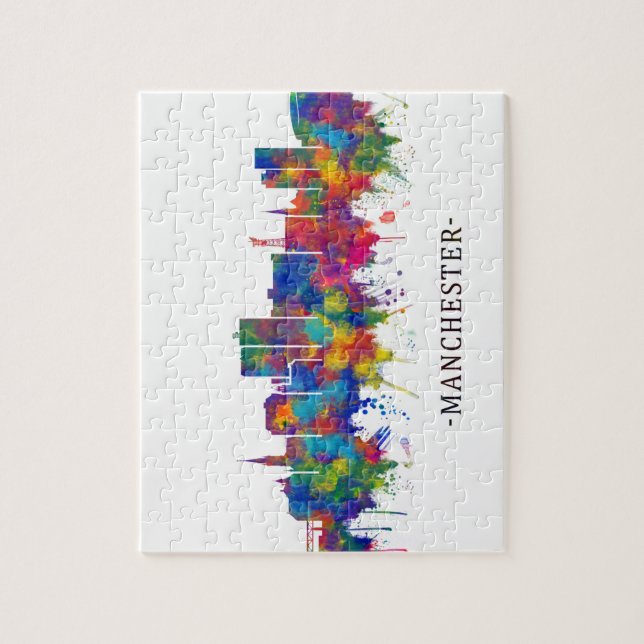 Manchester USA Skyline Jigsaw Puzzle (Vertical)