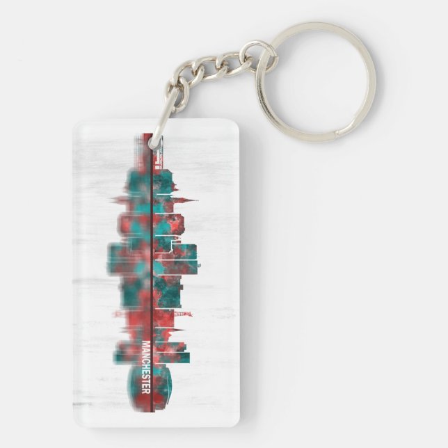 Manchester USA Skyline Key Ring (Back)