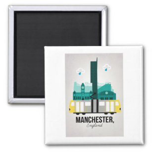 Manchester with tram magnet