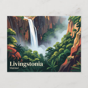 Manchewe Falls Malawi Postcard