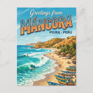 Máncora Peru Postcard