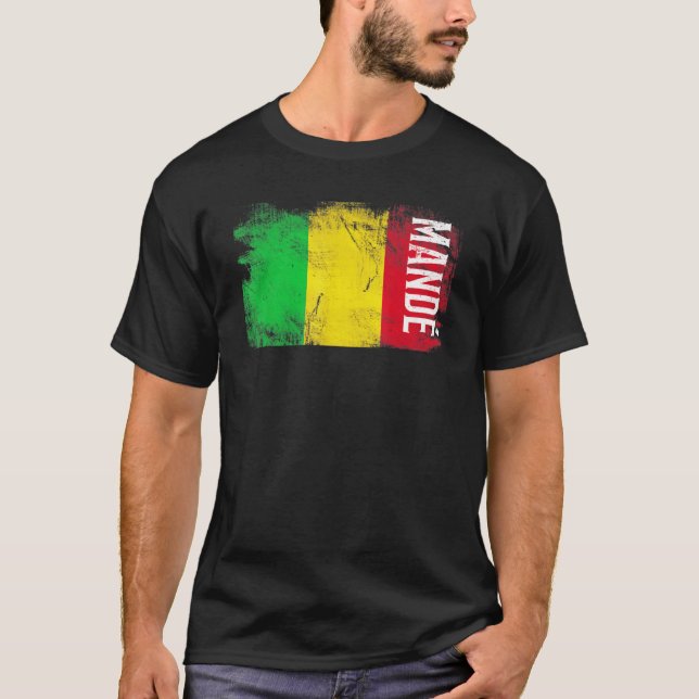 Mand Mali Flag For Malians Men Women Kids T-Shirt (Front)