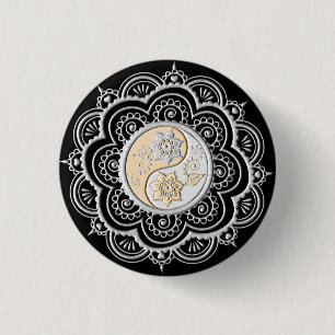 Mandala 2 3 cm round badge