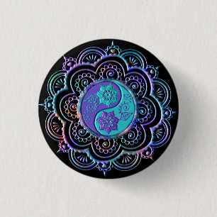 Mandala 5 3 cm round badge
