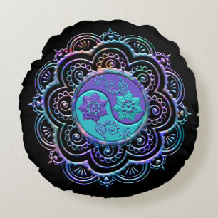 Mandala 5 round cushion
