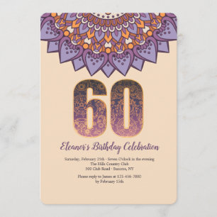 Mandala 60 Invitation