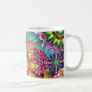 Mandala Abstract Spiritual Psychedelic Trippy Coffee Mug