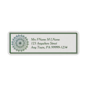 Mandala Address Label