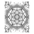 Mandala Adult Colouring Poster