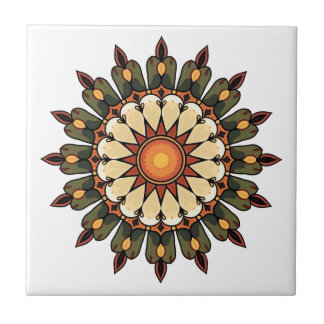Mandala Art Ceramic Tile