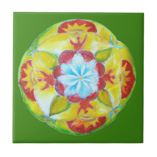 Mandala Art  Custom Photo Tile