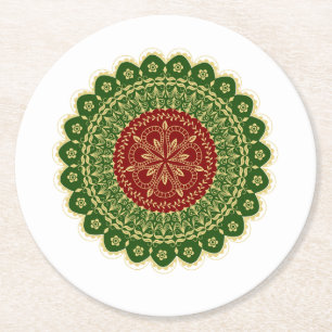 Mandala Art Paper Coaster