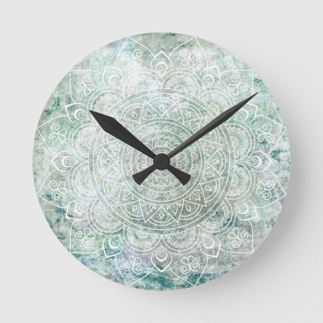 Mandala art round clock (Front)