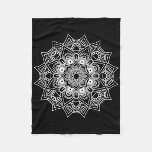 Mandala Art Sacred Geometry Spiritual Geometric Fleece Blanket