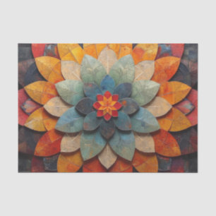 Mandala Art Textured Flower Tissue Paper